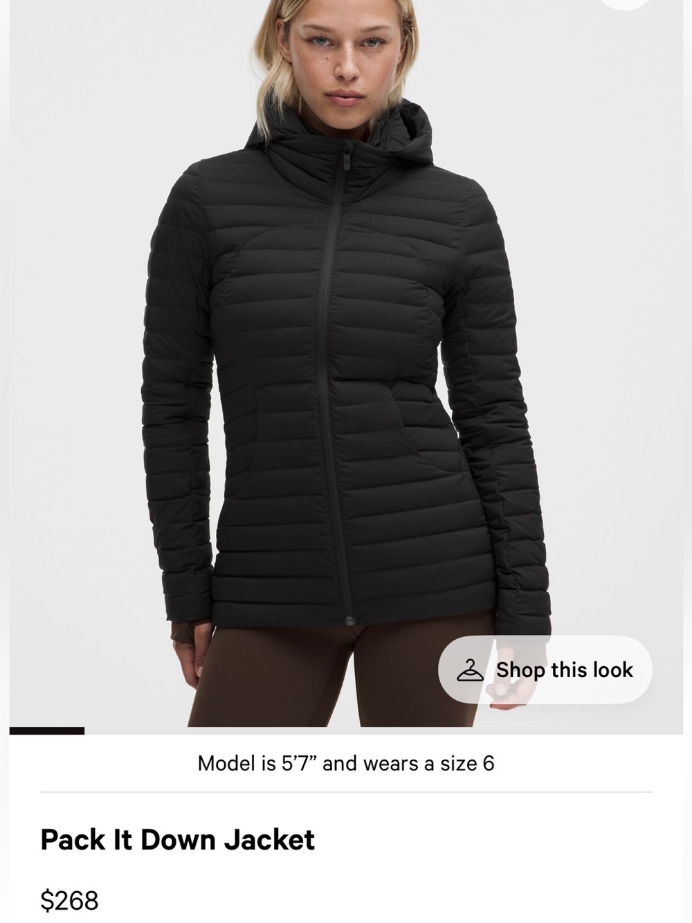 lululemon athletica Pack It Down Lightweight Puffer Jacket